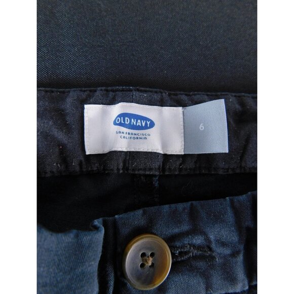 Old Navy Shorts Womens 6 Blue Chino Twill Flat Front Casual Summer Classic Fit - Picture 6 of 7